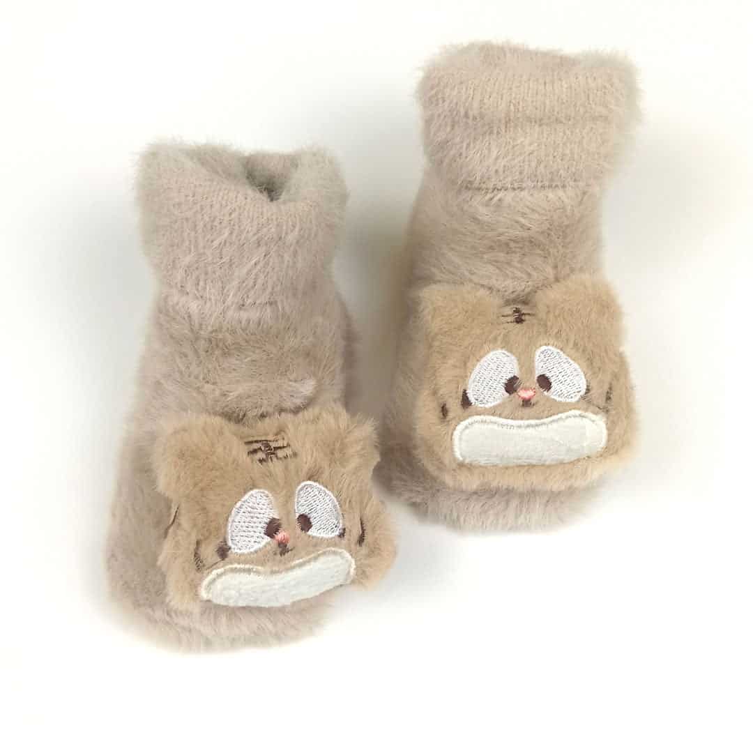 Αντιολισθητικά Καλτσάκια Animal 0-12 μηνών Μπεζ
