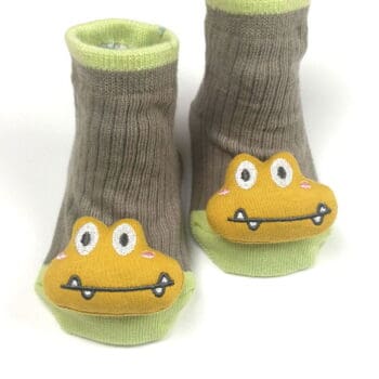 Αντιολισθητικά Καλτσάκια frog2 0-12 μηνών Πράσινο - Image 2