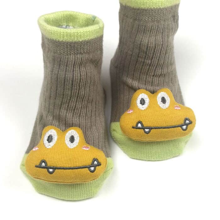 Αντιολισθητικά Καλτσάκια frog2 0-12 μηνών Πράσινο - Image 2