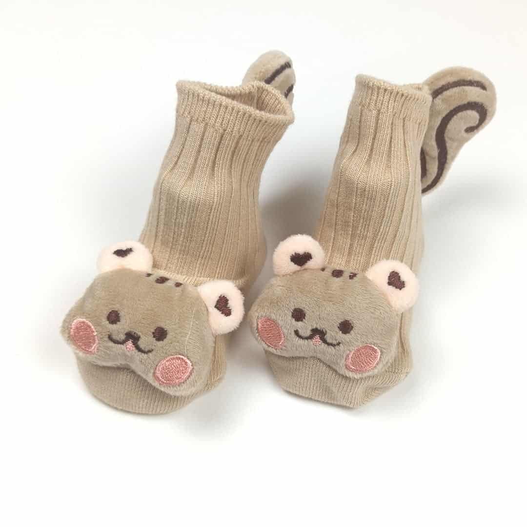 Αντιολισθητικά Καλτσάκια Sweet 0-12 μηνών Μπεζ