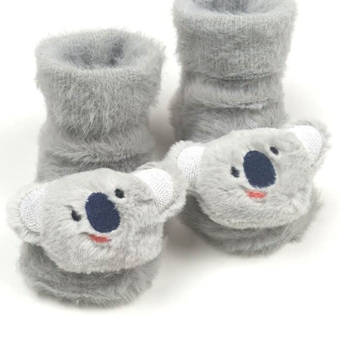 Αντιολισθητικά Καλτσάκια Κοάλα 0-12 μηνών Γκρι - Image 2