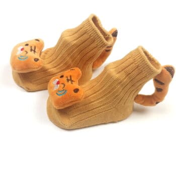 Αντιολισθητικά Καλτσάκια Tigger 0-12 μηνών Καφέ - Image 2