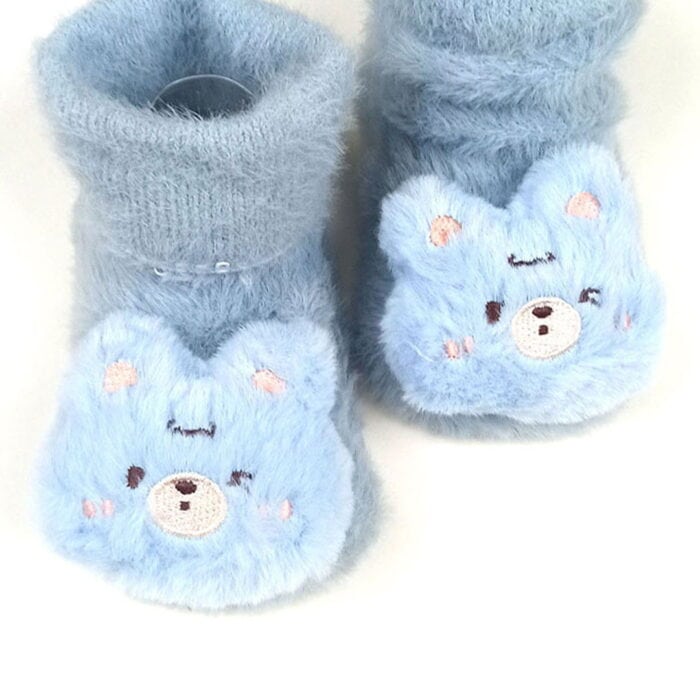 Αντιολισθητικά Καλτσάκια Little Bear 0-12 μηνών Γαλάζιο - Image 2