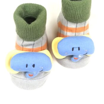 Αντιολισθητικά Καλτσάκια Elephant 0-12 μηνών Γκρι - Image 2