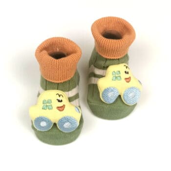 Αντιολισθητικά Καλτσάκια Αμαξάκι 0-12 μηνών Πράσινο