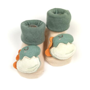 Αντιολισθητικά Καλτσάκια Dino 0-12 μηνών Μπεζ