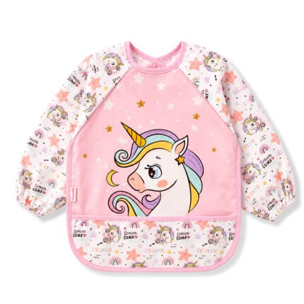 Βρεφική ποδιά με μανίκια unicorn