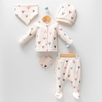 Σετ Ρούχων Νεογέννητου Love100% Οργανικό Βαμβάκι