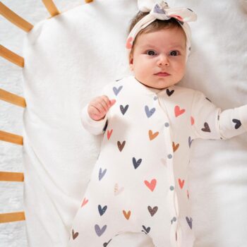 Φορμάκι Με Κορδέλα Love Εκρού 100% Οργανικό Βαμβάκι - Image 2