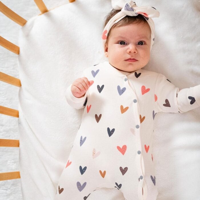 Φορμάκι Με Κορδέλα Love Εκρού 100% Οργανικό Βαμβάκι - Image 2