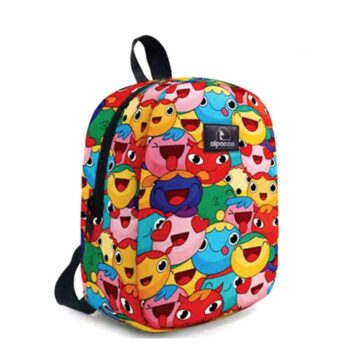 παιδικό σακίδιο πλάτης πολύχρωμο με χαρούμενα σχέδια