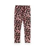 Παιδικό κολάν μακρύ Βελουτέ Animal Print Ροζ