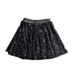 Παιδική Φούστα Βελούδινη Με Παγιέτα Μαύρη