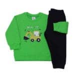 Βρεφική Φόρμα Φούτερ Dig It Πράσινο