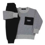 Παιδική Φόρμα Φούτερ Πικέ Premium Γκρι