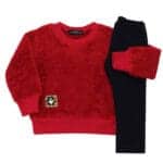 Παιδικό Σετ Μπλούζα Προβατάκι Με Κολάν Κόκκινο