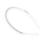 Παιδική Στέκα Μαλλιών Μεταλλική Με Στρας Ασημί