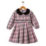 Παιδικό Φόρεμα Καρό Ροζ