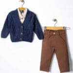 Παιδικό Κοστούμι 3 Τμχ Με Πουκάμισο κ Ζακέτα Μπλε