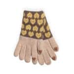 Παιδικά Γάντια Love Μπεζ 8-16 Χρονών