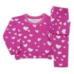 Βρεφική Φόρμα Με Καρδούλες Pink