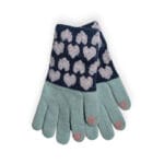 Παιδικά Γάντια Love Γαλάζιο 8-16 Χρονών