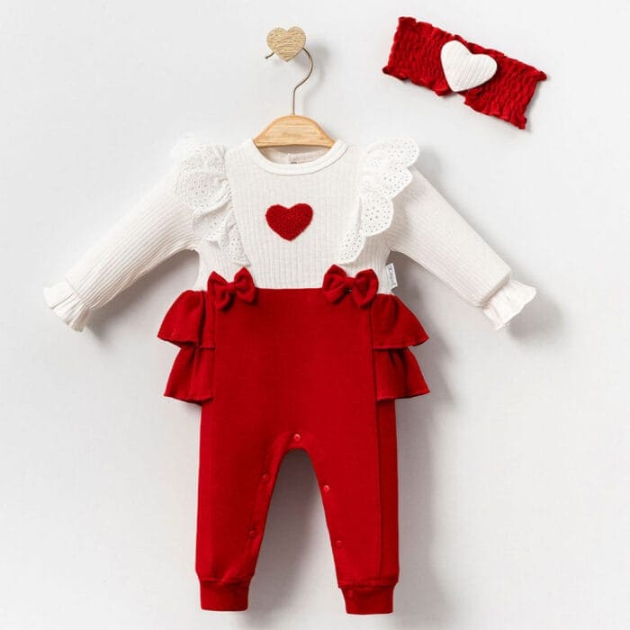 Φορμάκι Με Κορδέλα I Love You Κόκκινο 100% Βαμβάκι - Image 2