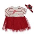 Βρεφικό Φόρεμα Με Κορδέλα Santa Claus