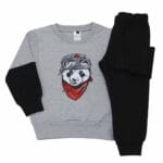 Παιδική Φόρμα Φούτερ Cool Panda Γκρι