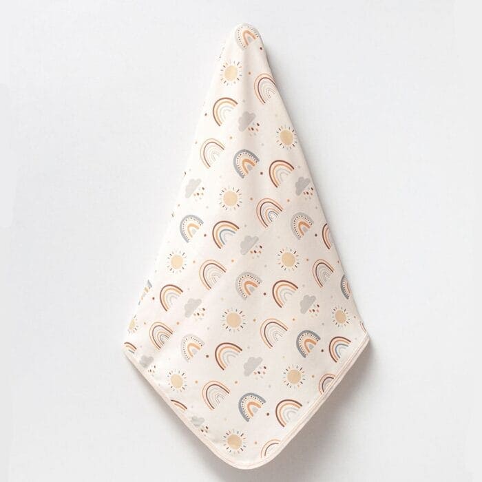 Κουβέρτα Αγκαλιάς & Λίκνου Rainbow 100% Οργανικό Βαμβάκι - Image 2