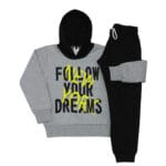 Παιδική Φόρμα Φούτερ Follow Γκρι
