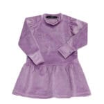 Βρεφικό Φόρεμα Βελούδινo Soft Velvet Μωβ