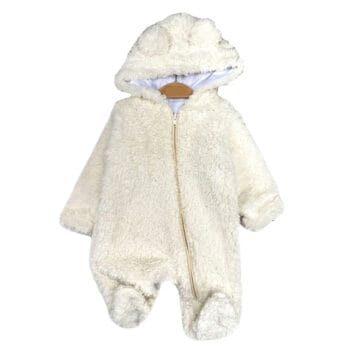 Φόρμα Εξόδου Fleece Bear Εκρού