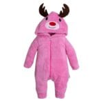 Φόρμα Εξόδου Fleece Τάρανδος Φούξια