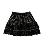 Παιδική Φούστα Βελούδινη Με Στρας Μαύρη