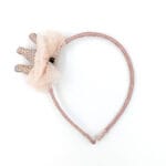 Παιδική Στέκα Μαλίων Με Στρας Queen Ροζ