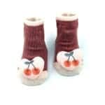 Αντιολισθητικά Καλτσάκια Cherry 0-12 μηνών Πράσινο