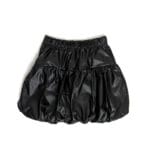 Παιδική Φούστα Δερμάτινη Balloon Μαύρη