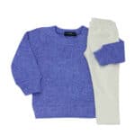 Παιδικό Σετ Μπλούζα κ Κολάν Δερματίνη Γαλάζιο