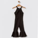 Παιδική Ολόσωμη Φόρμα Με Βολάν Μαύρη