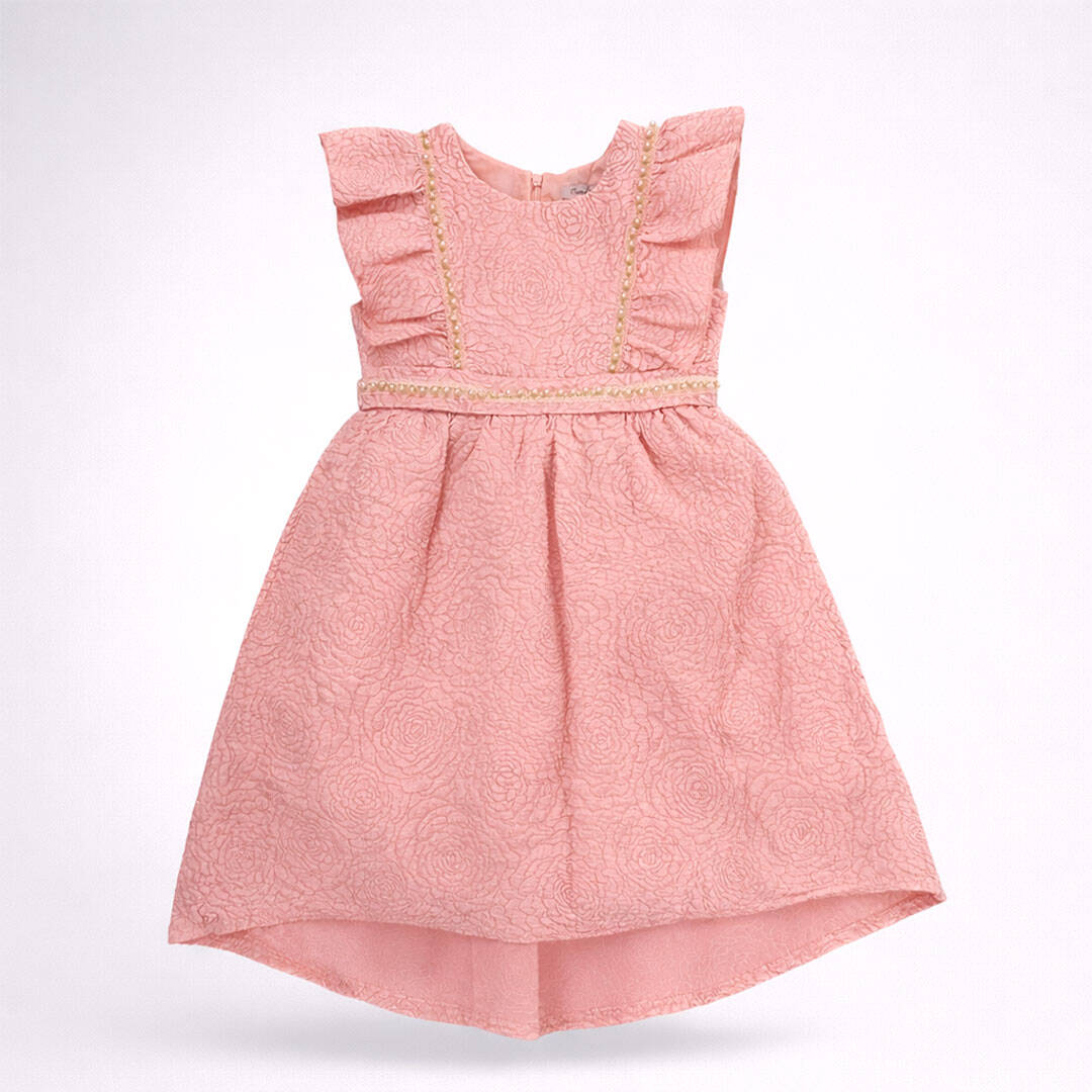 παιδικό φόρεμα ροζ για επισημες εκδηλώσεις γάμος βάπτιση