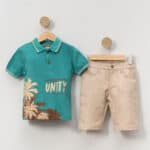 Παιδικό Σετ Με Βερμούδα Unity Πράσινο