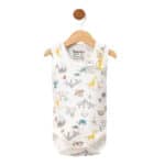 Φορμάκι Αμάνικο Zoo Λευκό 100% Βαμβάκι