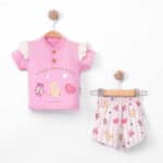 Βρεφικό Σετ Με Σορτς Sweet Bear Ροζ