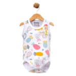 Φορμάκι Αμάνικο Pineapple Λευκό 100% Βαμβάκι