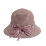 Παιδικό Καπέλο Ψάθινο Floral 2-6 Χρονών Ροζ