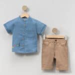 Παιδικό Σετ Jean Πουκάμισο Με Βερμούδα