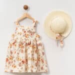 Παιδικό Φόρεμα Με Καπέλο Garden Πορτοκαλί