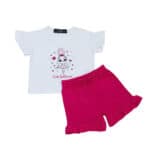 Βρεφικό Σετ με Βολάν κ Σορτς Ballarina  Φούξια