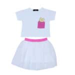 Παιδικό Σετ Με Φούστα Cute Λευκό